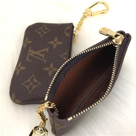 louis vuitton coin purse keychain black|Louis Vuitton keychain pouch.